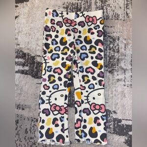 Hello Kitty graphic cheetah ribbed pants - size 18M